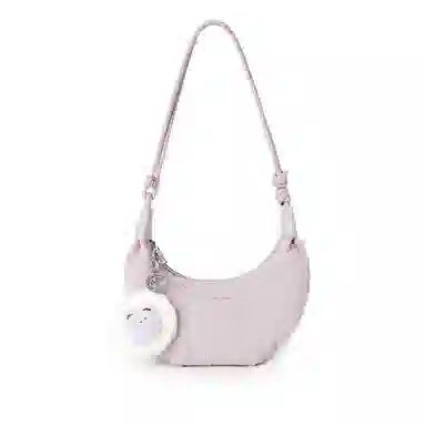 稻草人 小众设计毛绒镜子 高质感腋下高颜值休闲百搭软皮多巴胺少女包 合成革 单肩包斜挎包手提包 常规 女款 多色