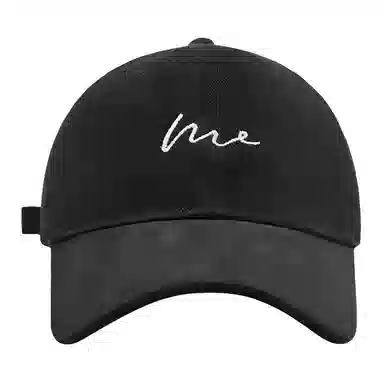 简约复古软顶大头围 大头围宽帽檐显脸小水洗字母 大帽檐 防晒 棉 鸭舌帽  男女同款情侣款