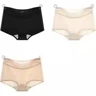 欧迪芬 冰丝超薄抗菌简约中腰内裤 女款 组合装