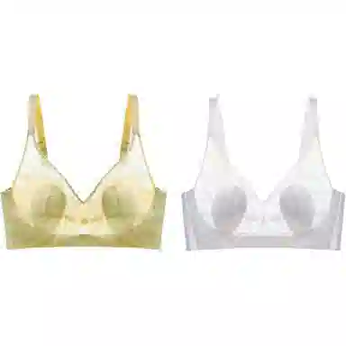 欧迪芬 超薄款大胸显小收副乳纯色文胸 女款