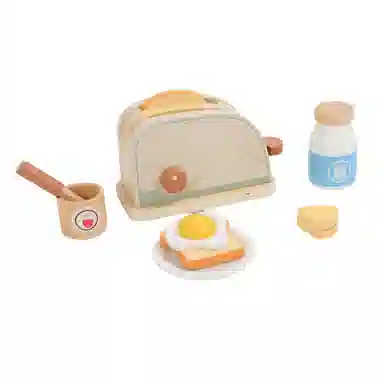 咕轹 木质桌面厨房 过家家套装 玩具