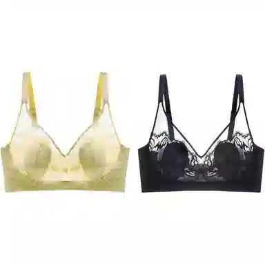 欧迪芬 超薄款大胸显小收副乳纯色文胸 女款