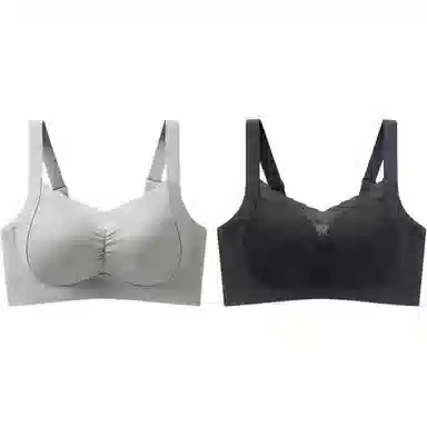 欧迪芬 大胸显小提拉防下垂纯色文胸 女款