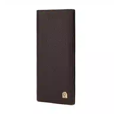 老人头 商务通勤个性百搭简约长款皮夹 头层牛皮 钱包 男款 黑色/啡色