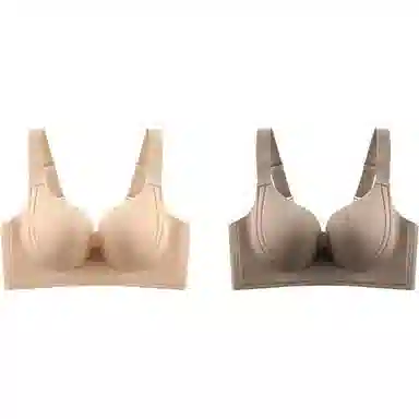 欧迪芬 大胸显小舒适百搭薄款纯色文胸 女款 组合装