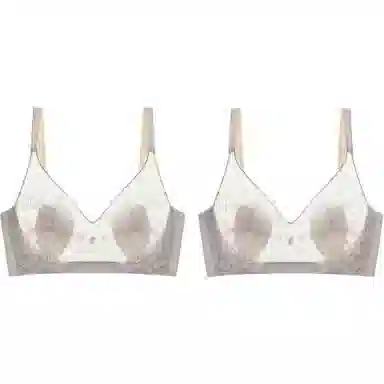 欧迪芬 超薄款大胸显小收副乳纯色文胸 女款