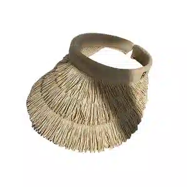 艾佳微 防紫外线大帽檐遮脸百搭沙滩帽 草编 帽子 男女同款情侣款