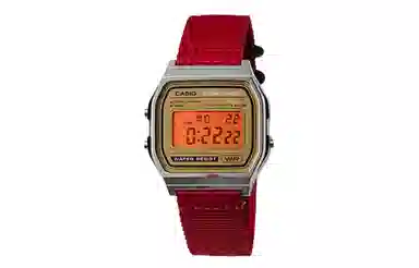 Casio A158WEA-9 Redline Gold