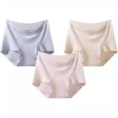 欧迪芬 全棉裆抑菌莫代尔简约三角裤高腰内裤 女款