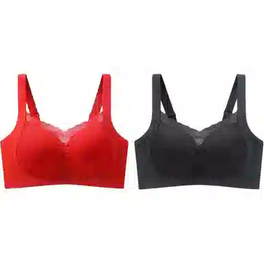 欧迪芬 大胸显小提拉防下垂纯色文胸 女款