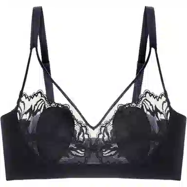 欧迪芬 超薄款大胸显小收副乳纯色文胸 女款