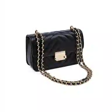 老人头 小香风菱格气质简约时尚 合成革 单肩包 女款 多色