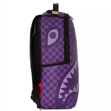 SPRAYGROUND sg Shark Logo Checkered Backpack Purple