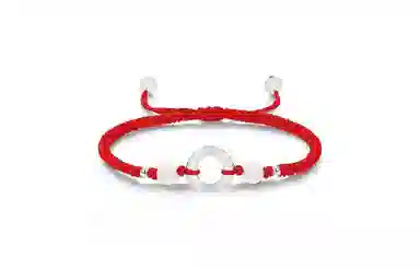 百利金 祥云平安扣 招财纳福平安转运国潮复古新中式气质显白精致轻奢小众设计转运珠编织 黑曜石 手绳 男女同款情侣款