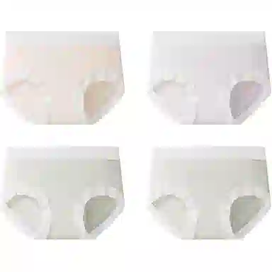 欧迪芬 桑蚕丝抑菌莫代尔简约三角中腰内裤 女款 组合装