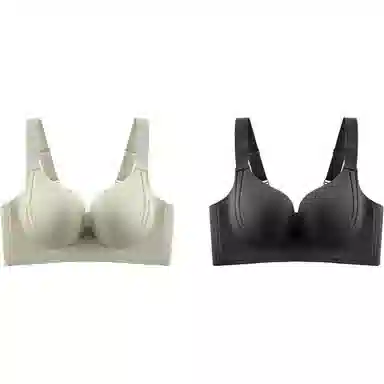 欧迪芬 大胸显小舒适百搭薄款纯色文胸 女款 组合装