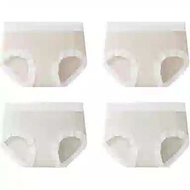 欧迪芬 桑蚕丝抑菌莫代尔简约三角中腰内裤 女款 组合装