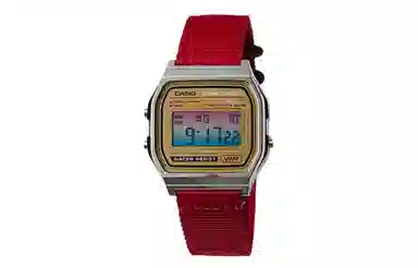 Casio A158WEA-9 Redline Gold
