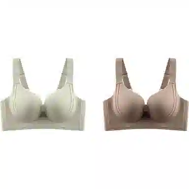 欧迪芬 大胸显小舒适百搭薄款纯色文胸 女款 组合装