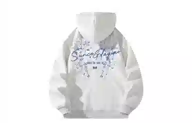 王者荣耀 花卉英文卡通英雄头像美式高街涂鸦落肩款宽松舒适透气痞帅青少年无性别百搭时尚潮流开衫卫衣 孙策大乔挚爱之约 男女同款