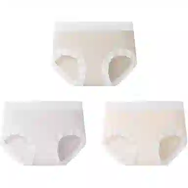 欧迪芬 桑蚕丝抑菌莫代尔简约三角中腰内裤 女款 组合装