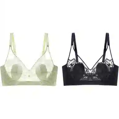 欧迪芬 超薄款大胸显小收副乳纯色文胸 女款