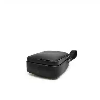 老人头 经典商务简约通勤 牛皮 胸包 男款 黑色