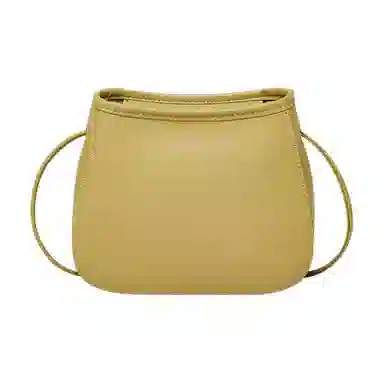 纳兰杜 包包女复古时尚通勤高级感洋气百搭简约休闲 牛皮拼合成革 单肩包斜挎包 迷你 女款 植鞣咖色/植鞣浅草黄