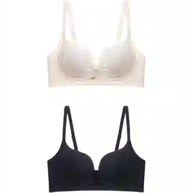 欧迪芬 聚拢提拉上托收副乳纯色文胸 女款 组合装