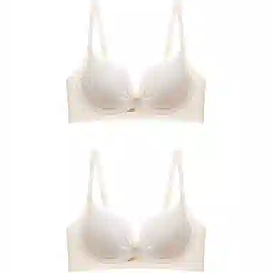 欧迪芬 聚拢提拉上托收副乳纯色文胸 女款 组合装