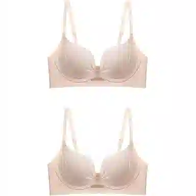 欧迪芬 聚拢提拉上托收副乳纯色文胸 女款 组合装