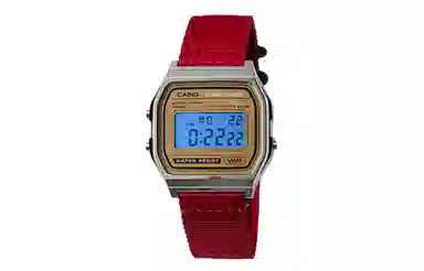 Casio A158WEA-9 Redline Gold