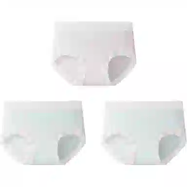 欧迪芬 桑蚕丝抑菌莫代尔简约三角中腰内裤 女款 组合装