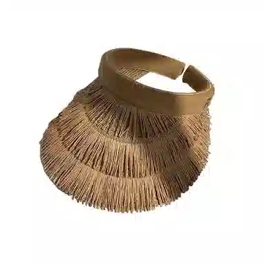 艾佳微 防紫外线大帽檐遮脸百搭沙滩帽 草编 帽子 男女同款情侣款