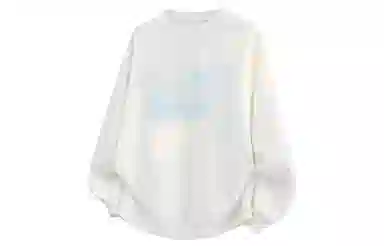 王者荣耀 英文字母雾气美式高街涂鸦落肩款宽松舒适透气痞帅青少年英文无性别百搭时尚潮流圆领卫衣 标语款 男女同款