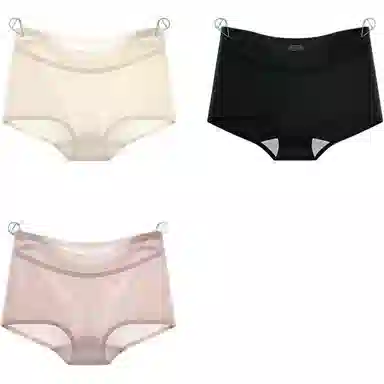 欧迪芬 冰丝超薄抗菌简约中腰内裤 女款 组合装