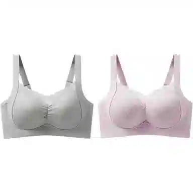 欧迪芬 大胸显小提拉防下垂纯色文胸 女款