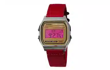 Casio A158WEA-9 Redline Gold