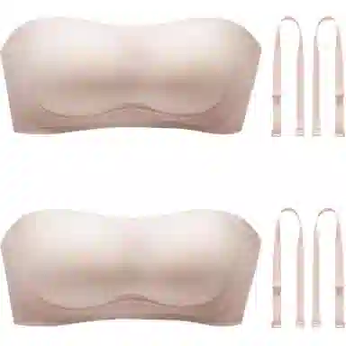 欧迪芬 无肩带防滑聚拢纯色文胸 女款