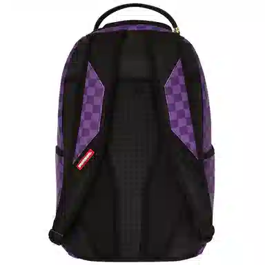 SPRAYGROUND sg Shark Logo Checkered Backpack Purple