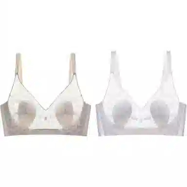 欧迪芬 超薄款大胸显小收副乳纯色文胸 女款