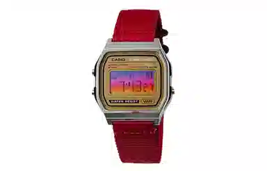 Casio A158WEA-9 Redline Gold
