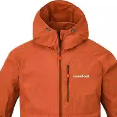 MONTBELL Letter Zip Hoodie Jacket Men