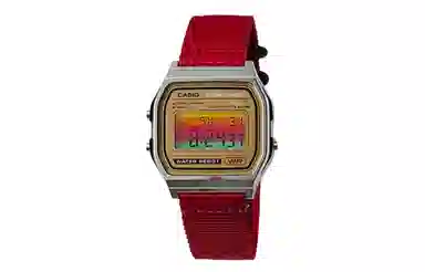 Casio A158WEA-9 Redline Gold