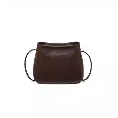 纳兰杜 包包女复古时尚通勤高级感洋气百搭简约休闲 牛皮拼合成革 单肩包斜挎包 迷你 女款 植鞣咖色/植鞣浅草黄