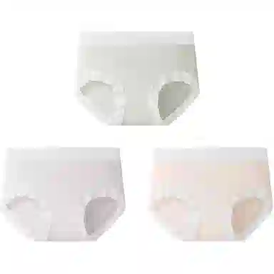 欧迪芬 桑蚕丝抑菌莫代尔简约三角中腰内裤 女款 组合装