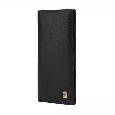 老人头 商务通勤个性百搭简约长款皮夹 头层牛皮 钱包 男款 黑色/啡色