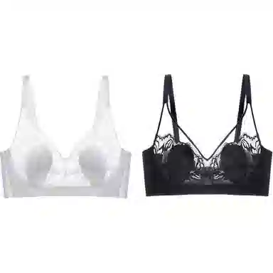 欧迪芬 超薄款大胸显小收副乳纯色文胸 女款