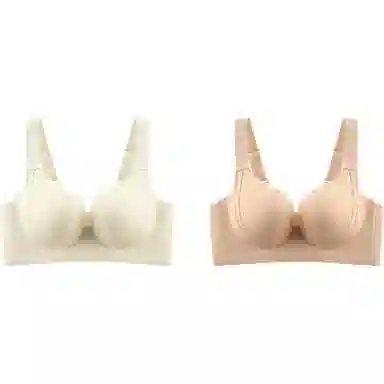 欧迪芬 大胸显小舒适百搭薄款纯色文胸 女款 组合装