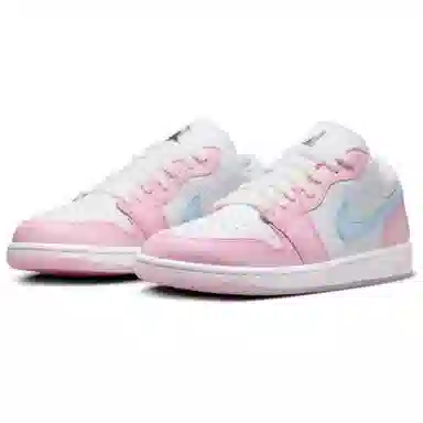 Jordan Air Jordan 1 Low "White/Pink Foam/Glacier Blue"